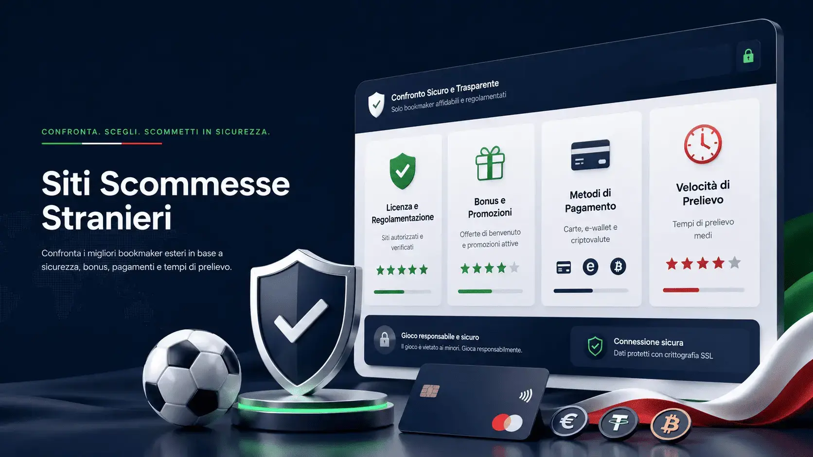 Siti scommesse non AAMS e bookmaker esteri a confronto