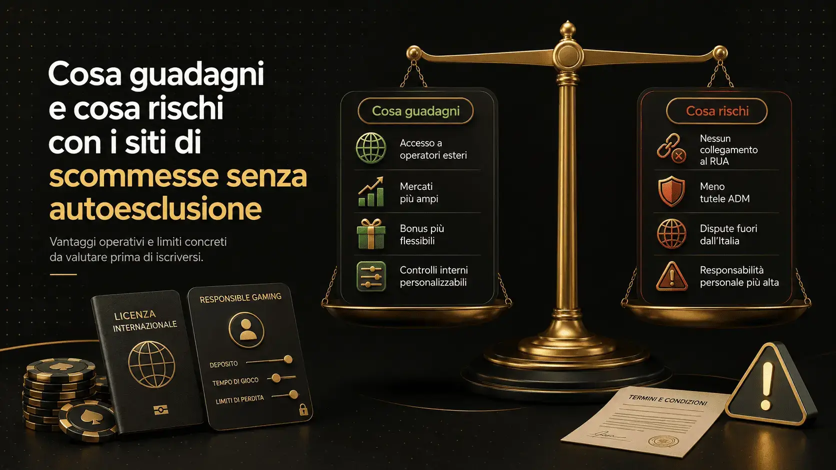 Cosa guadagni e cosa rischi con i siti di scommesse senza autoesclusione