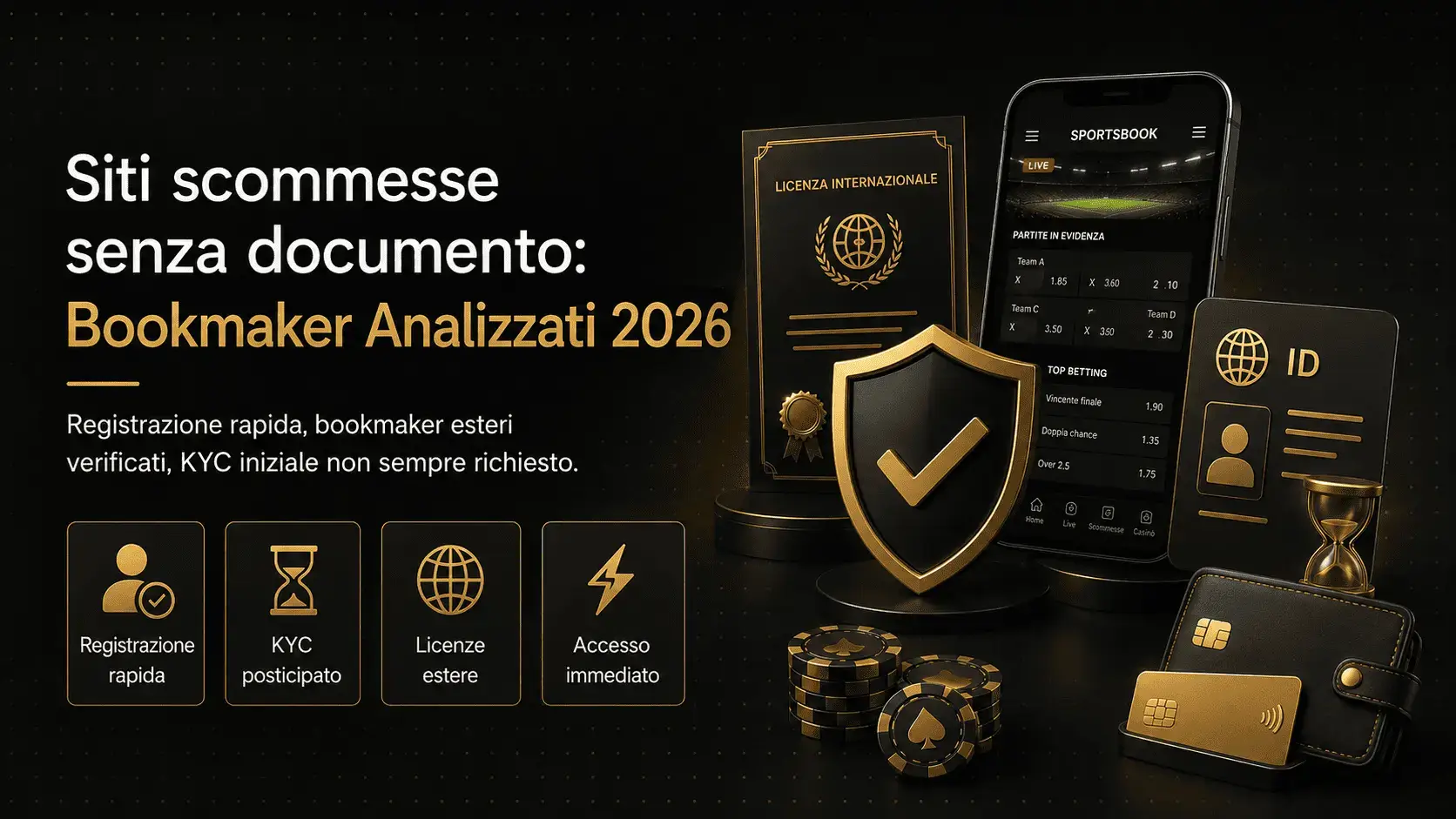 Siti scommesse senza documento